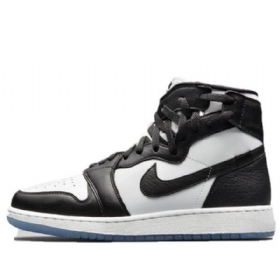 Nike Air Jordan 1 Retro Rebel Basketball Shoes Dame Svarte Hvite