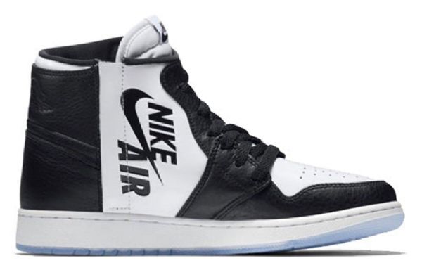 Nike Air Jordan 1 Retro Rebel Basketball Shoes Dame Svarte Hvite