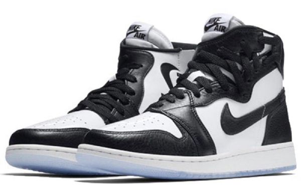 Nike Air Jordan 1 Retro Rebel Basketball Shoes Dame Svarte Hvite
