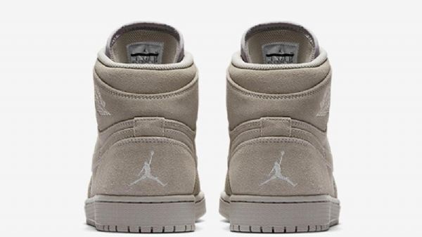 Nike Air Jordan 1 Semsket Skinn Sko Herre Grå
