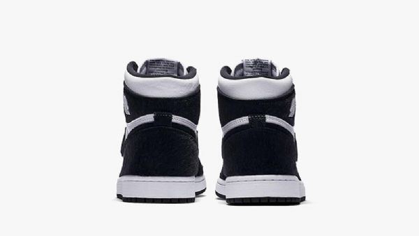 Nike Air Jordan 1 Sko Dame Svarte Hvite