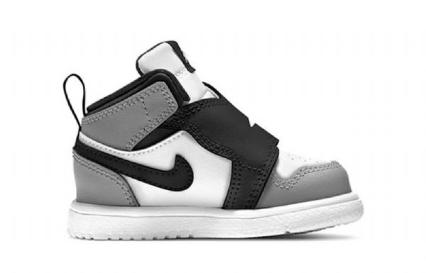 Nike Air Jordan 1 Sky Logo Td Sko Barn Grå Svarte