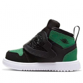 Nike Air Jordan 1 Sky Sko Barn Svarte Grønn
