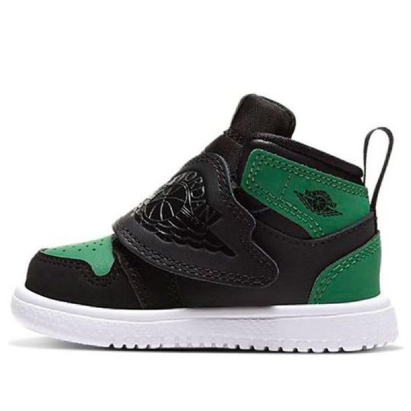 Nike Air Jordan 1 Sky Sko Barn Svarte Grønn