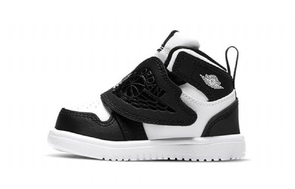 Nike Air Jordan 1 Sky Sko Barn Svarte Hvite