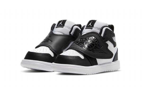 Nike Air Jordan 1 Sky Sko Barn Svarte Hvite