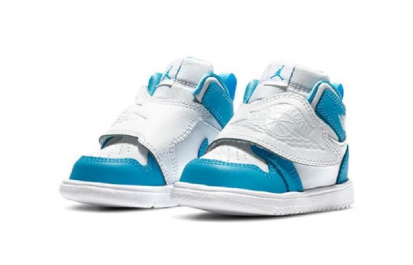 Nike Air Jordan 1 Sky Td Sko Barn Hvite Blå