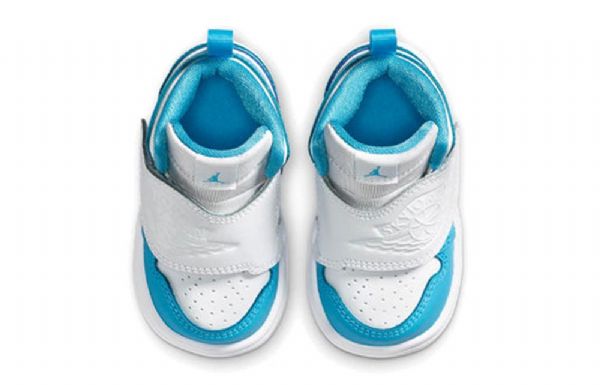 Nike Air Jordan 1 Sky Td Sko Barn Hvite Blå