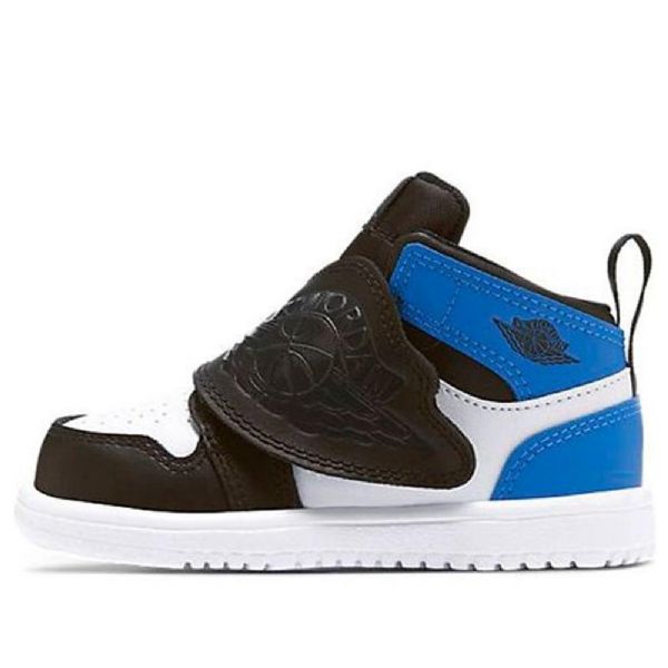 Nike Air Jordan 1 Sky Td Sko Barn Svarte Blå Hvite