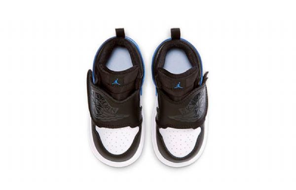 Nike Air Jordan 1 Sky Td Sko Barn Svarte Blå Hvite