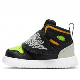 Nike Air Jordan 1 Sky Td Sko Barn Svarte Grønn