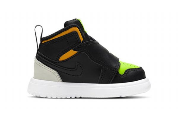 Nike Air Jordan 1 Sky Td Sko Barn Svarte Grønn