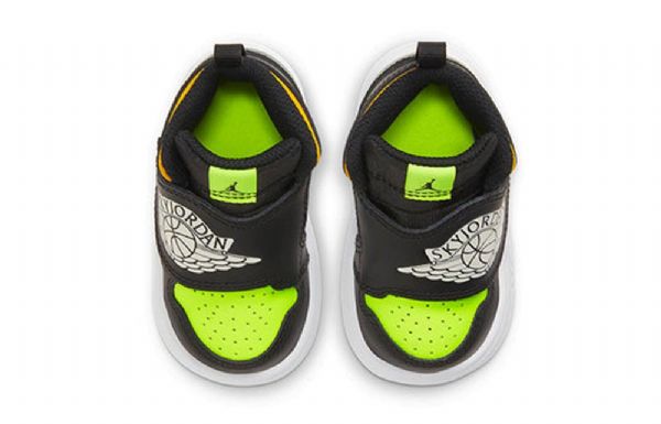 Nike Air Jordan 1 Sky Td Sko Barn Svarte Grønn