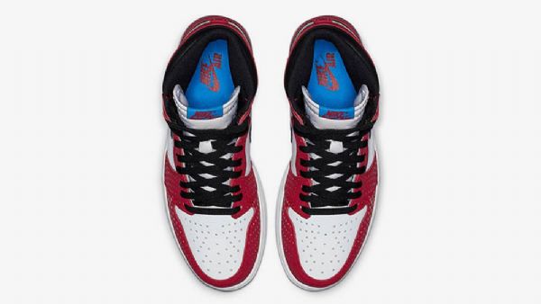 Nike Air Jordan 1 Spider-man Sko Herre Rød Hvite