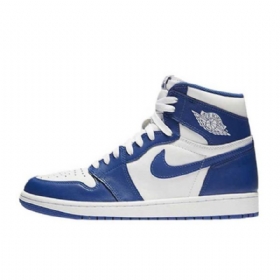 Nike Air Jordan 1 Storm Sko Herre Blå Hvite