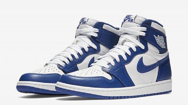 Nike Air Jordan 1 Storm Sko Herre Blå Hvite