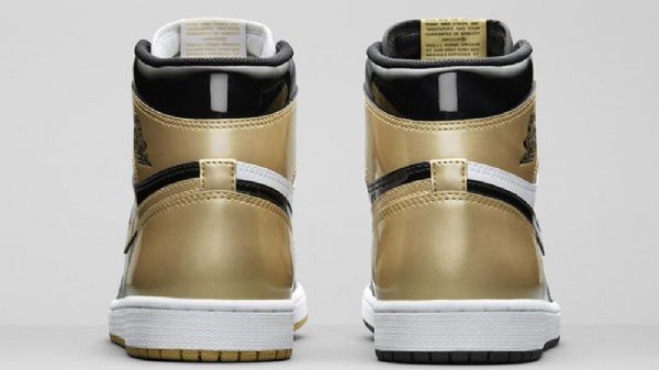 Nike Air Jordan 1 Top 3 Sko Herre Svarte Hvite Gull