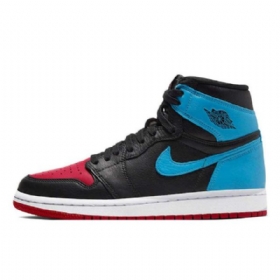 Nike Air Jordan 1 Unc To Chicago Sko Herre Svarte Blå