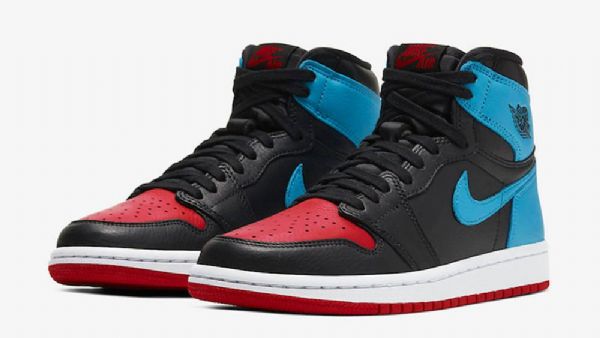 Nike Air Jordan 1 Unc To Chicago Sko Herre Svarte Blå