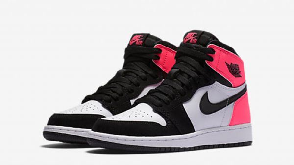 Nike Air Jordan 1 Valentines Day Sko Herre Svarte Rosa