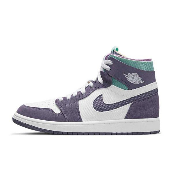 Nike Air Jordan 1 Zoom cmft Daybreak Tropical Twist Sko Dame Lilla Hvite