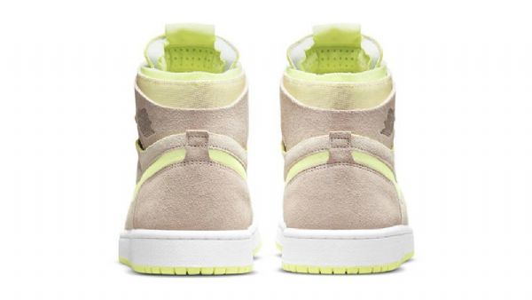 Nike Air Jordan 1 Zoom cmft Lemon Twist Sko Herre Brune Mint