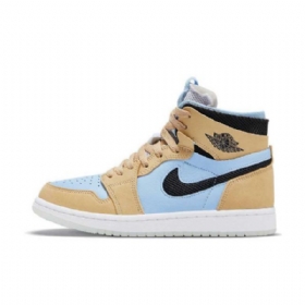Nike Air Jordan 1 Zoom cmft Psychic Sko Dame Blå Brune