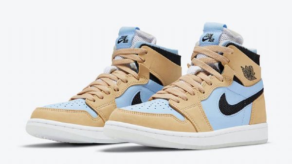 Nike Air Jordan 1 Zoom cmft Psychic Sko Dame Blå Brune