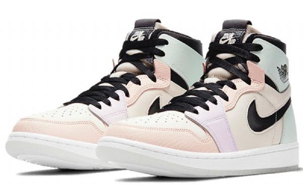 Nike Air Jordan 1 Zoom Air cmft Retro Basketball Shoes Dame Lyse Lilla