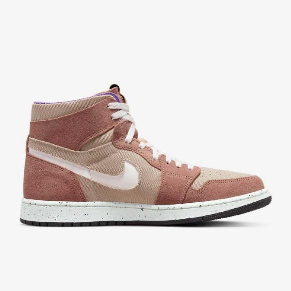 Nike Air Jordan 1 Zoom cmft Sko Herre Rosa Lilla Hvite