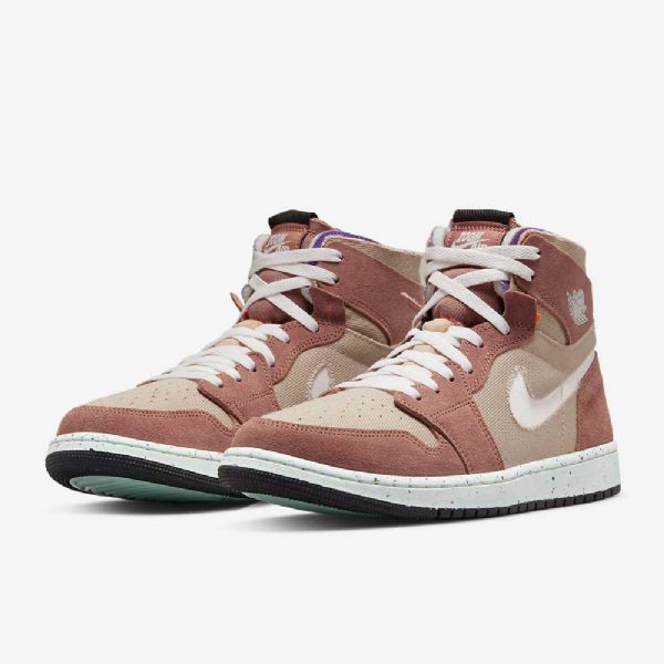Nike Air Jordan 1 Zoom cmft Sko Herre Rosa Lilla Hvite