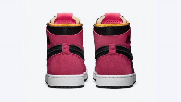 Nike Air Jordan 1 Zoom Komfort Fireberry Sko Herre Burgunder Svarte
