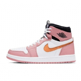 Nike Air Jordan 1 Zoom Komfort Glaze Sko Herre Rosa