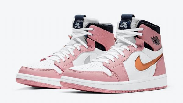 Nike Air Jordan 1 Zoom Komfort Glaze Sko Herre Rosa