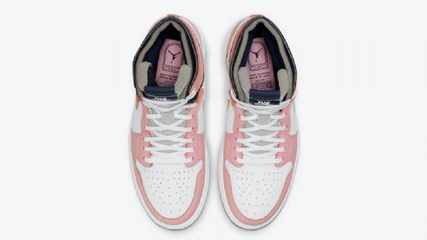 Nike Air Jordan 1 Zoom Komfort Glaze Sko Herre Rosa