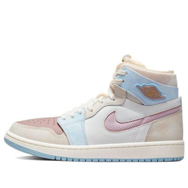 Nike Air Jordan 1 Zoom Air Komfort High Tops Retro Basketball Shoes Dame Rosa