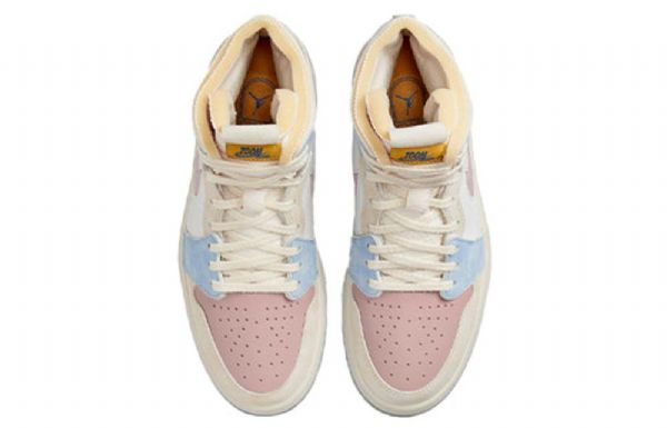 Nike Air Jordan 1 Zoom Air Komfort High Tops Retro Basketball Shoes Dame Rosa