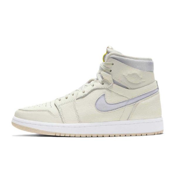 Nike Air Jordan 1 Zoom Komfort Pearl Sko Dame Hvite