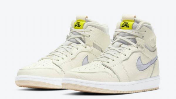 Nike Air Jordan 1 Zoom Komfort Pearl Sko Dame Hvite