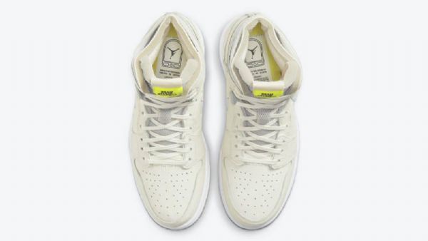 Nike Air Jordan 1 Zoom Komfort Pearl Sko Dame Hvite