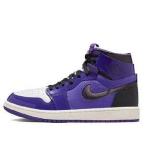 Nike Air Jordan 1 Zoom Komfort Retro Basketball Shoes Dame Lilla