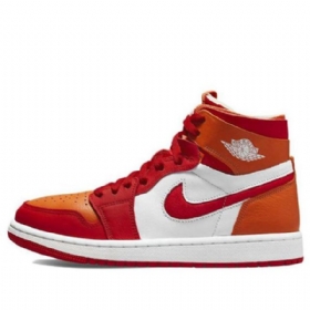 Nike Air Jordan 1 Zoom Air Komfort Retro Basketball Shoes Dame Rød