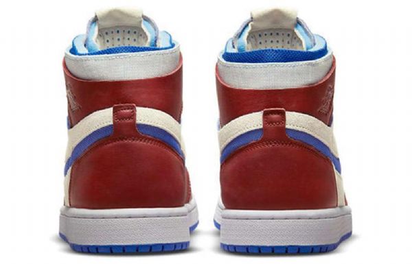 Nike Air Jordan 1 Zoom Komfort Retro Basketball Shoes Dame Rød Khaki