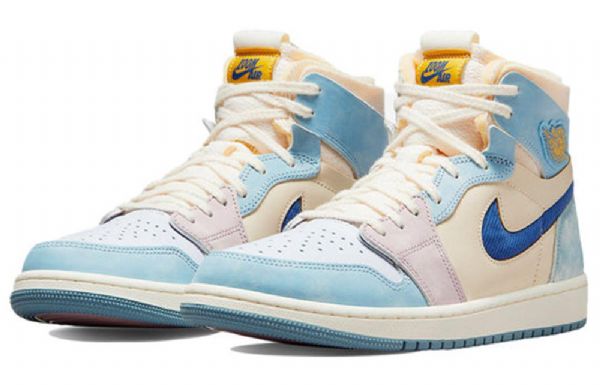 Nike Air Jordan 1 Zoom Komfort Retro Basketball Shoes Herre Blå