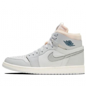 Nike Air Jordan 1 Zoom Komfort Retro Basketball Shoes Herre Grå