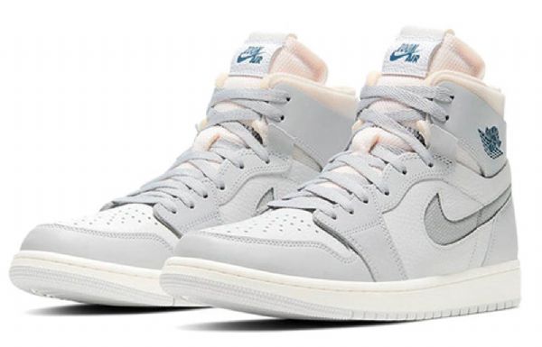 Nike Air Jordan 1 Zoom Komfort Retro Basketball Shoes Herre Grå