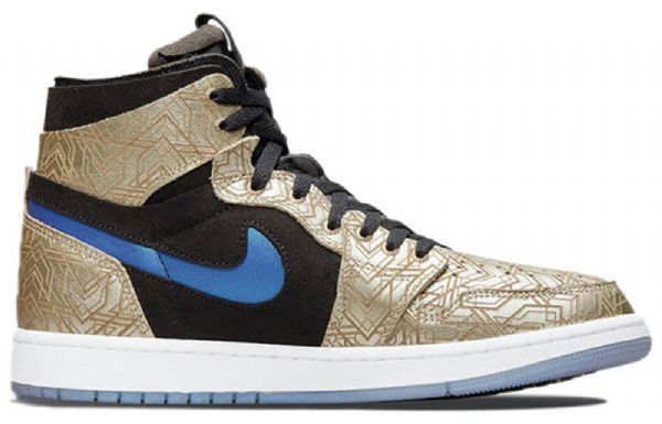 Nike Air Jordan 1 Zoom Komfort Retro Basketball Shoes Herre Gull