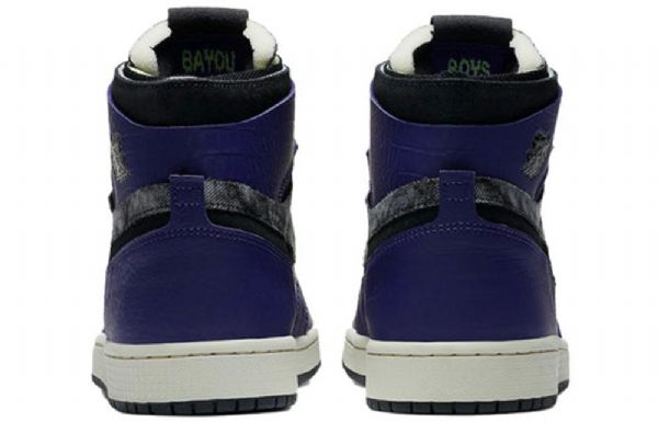 Nike Air Jordan 1 Zoom Komfort Retro Basketball Shoes Herre Lilla