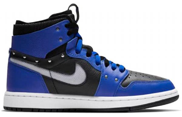 Nike Air Jordan 1 Zoom Komfort Se Retro Basketball Shoes Dame Svarte Blå