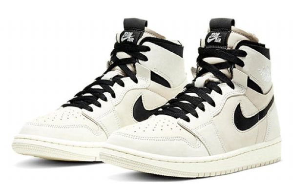 Nike Air Jordan 1 Zoom Retro Basketball Shoes Dame Hvite